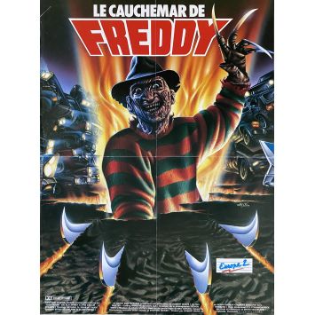 A NIGHMARE ON ELM STREET 4 French Movie Poster- 15x21 in. - 1988 - Renny Harlin, Robert Englund