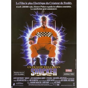 SHOCKER French Movie Poster- 15x21 in. - 1989 - Wes Craven, Mitch Pileggi
