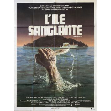 L'ILE SANGLANTE Affiche de cinéma- 120x160 cm. - 1980 - Michael Caine, Michael Ritchie