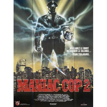 MANIAC COP 2 French Movie Poster- 47x63 in. - 1990 - William Lustig, Robert Davi