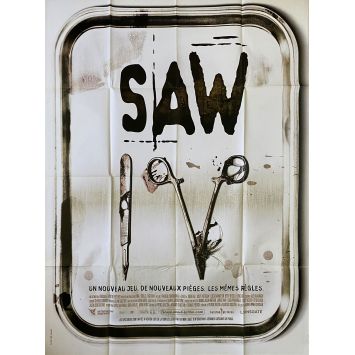 SAW IV French Movie Poster- 47x63 in. - 2007 - Darren Lynn Bousman, Tobin Bell