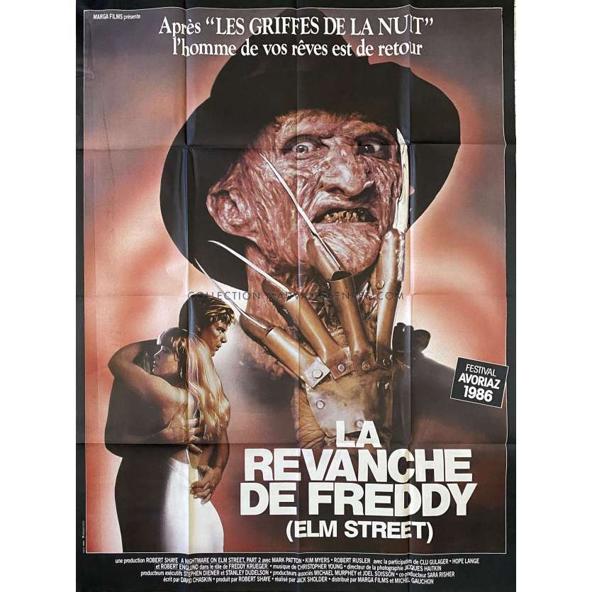 LA REVANCHE DE FREDDY Affiche de cinéma- 120x160 cm. - 1985 - Robert Englund, Jack Sholder