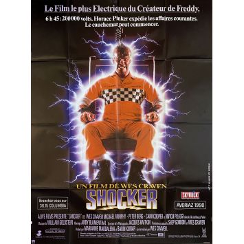 SHOCKER French Movie Poster- 47x63 in. - 1989 - Wes Craven, Mitch Pileggi