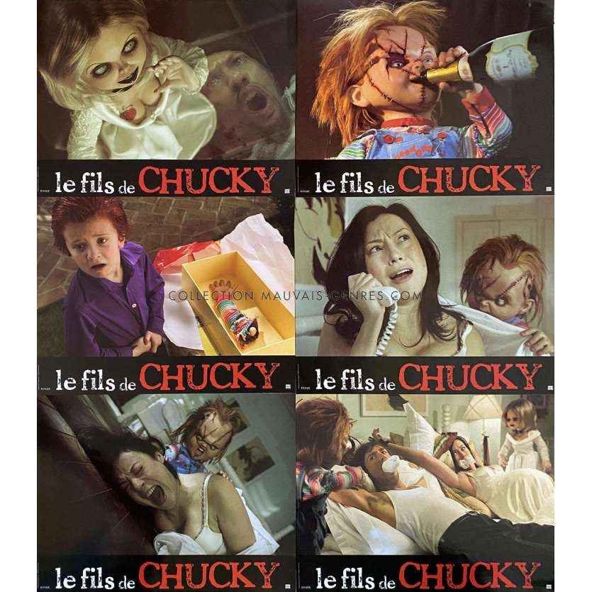 LE FILS DE CHUCKY Photos de film x6. - 22x28 cm. - 2004 - Brad Dourif, Don Mancini