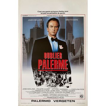 DIMENTICARE PALERMO Belgian Movie Poster- 14x21 in. - 1990 - Francesco Rosi, Jim Belushi