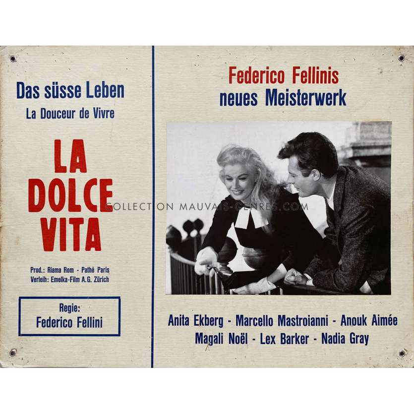 LA DOLCE VITA Photo de film N07 - 35x44 cm. - 1960 - Mastroianni, Federico Fellini