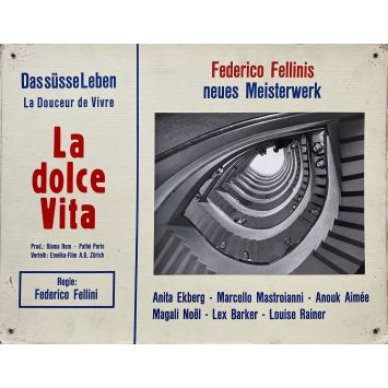 LA DOLCE VITA Swiss Lobby Card N10 - 14x18 in. - 1960 - Federico Fellini, Mastroianni