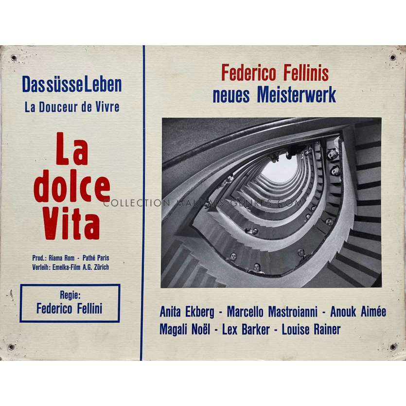 LA DOLCE VITA Photo de film N10 - 35x44 cm. - 1960 - Mastroianni, Federico Fellini