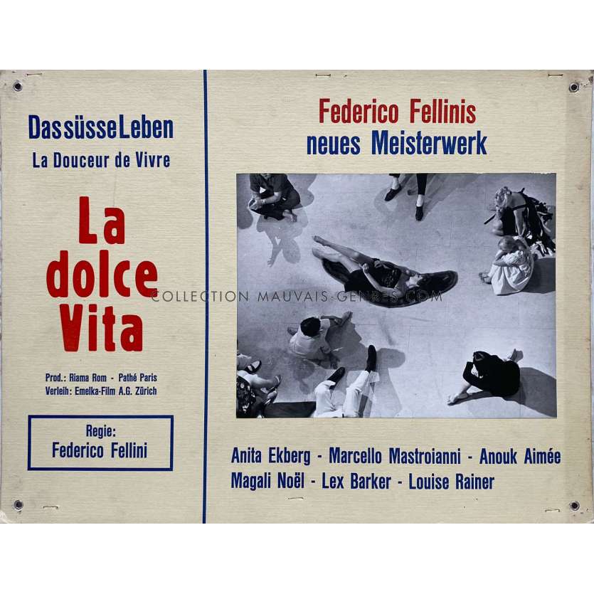 LA DOLCE VITA Photo de film N06 - 35x44 cm. - 1960 - Mastroianni, Federico Fellini