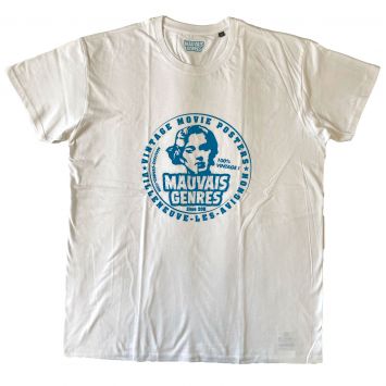 T-ShirtMAUVAIS GENRES Size XL White, Organic Cotton, 150g,