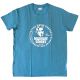 T-Shirt MAUVAIS GENRES Taille L Bleu, Coton Bio, 150g, col rond