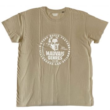 T-ShirtMAUVAIS GENRES Size L Light Sand, Organic Cotton, 150g,