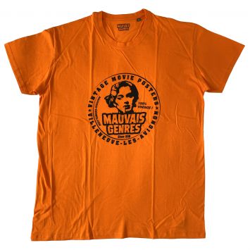 T-ShirtMAUVAIS GENRES Size XL Orange, Organic Cotton, 150g,