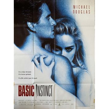 BASIC INSTINCT Affiche de cinéma- 120x160 cm. - 1992 - Sharon Stone, Paul Verhoeven