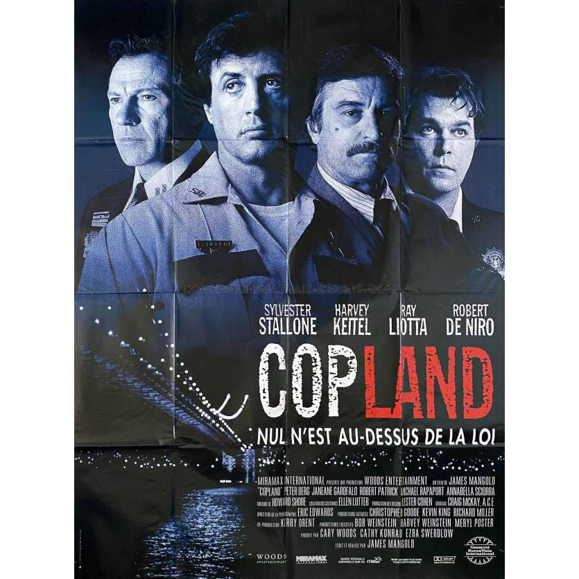 COP LAND French Movie Poster- 47x63 in. - 1997 - James Mangold, Sylvester Stallone