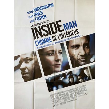 INSIDE MAN Affiche de cinéma- 120x160 cm. - 2006 - Denzel Washington, Spike Lee