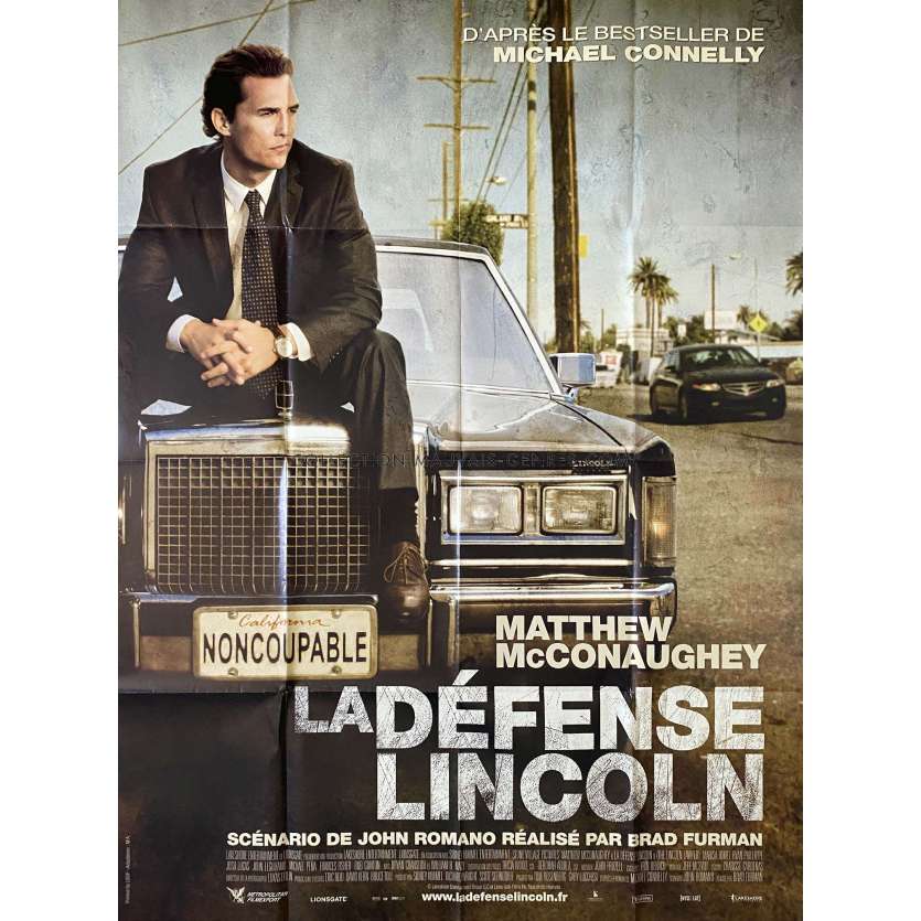 THE LINCOLN LAWYER French Movie Poster- 47x63 in. - 2011 - Brad Furman, Matthew McConaughey