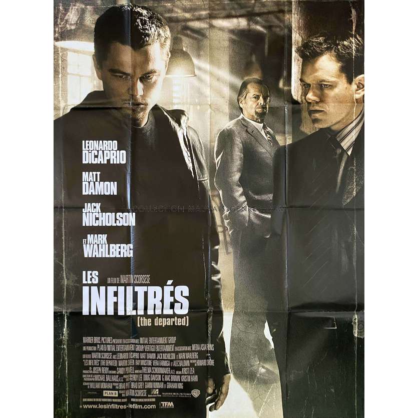 LES INFILTRES Affiche de cinéma- 120x160 cm. - 2006 - Leonardo DiCaprio, Martin Scorsese