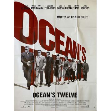 OCEAN'S TWELVE Affiche de cinéma- 120x160 cm. - 2004 - George Clooney, Steven Soderbergh