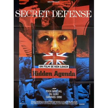 HIDDEN AGENDA French Movie Poster- 47x63 in. - 1990 - Ken Loach, Frances McDormand