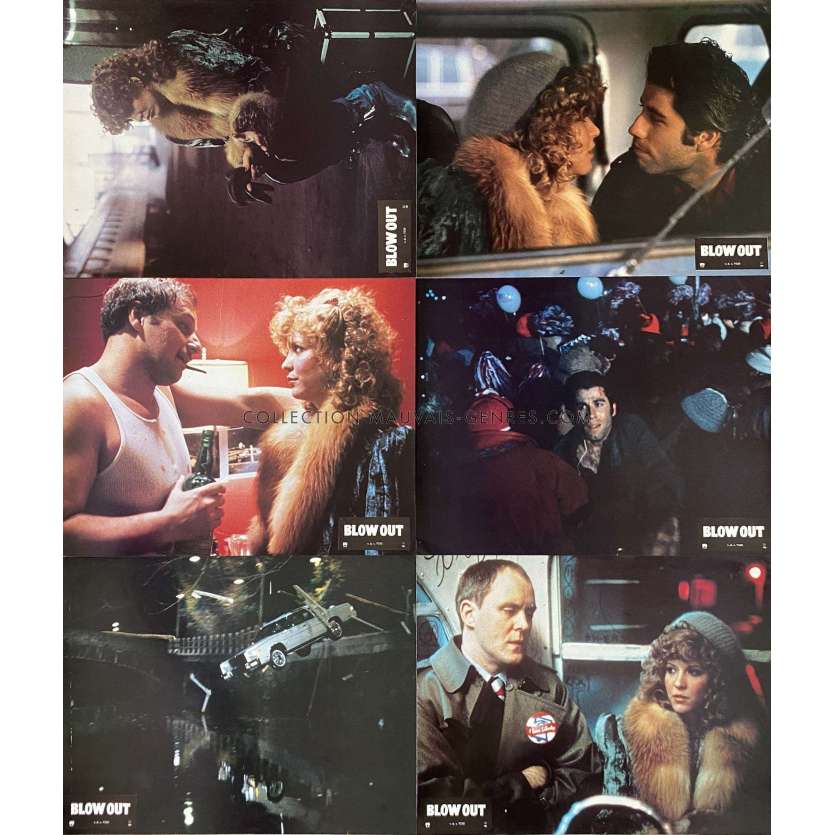 BLOW OUT French Lobby Cards x6 - Set A - 9x12 in. - 1981 - Brian de Palma, John Travolta