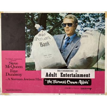 THE THOMAS CROWN AFFAIR U.S Lobby Card N1 - 11x14 in. - 1968 - Norman Jewison, Steve McQueen