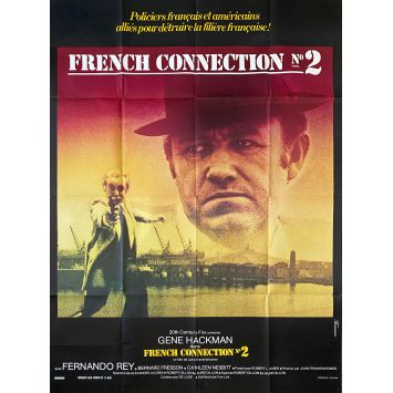 FRENCH CONNECTION 2 Affiche de cinéma- 120x160 cm. - 1975 - Gene Hackman, John Frankenheimer