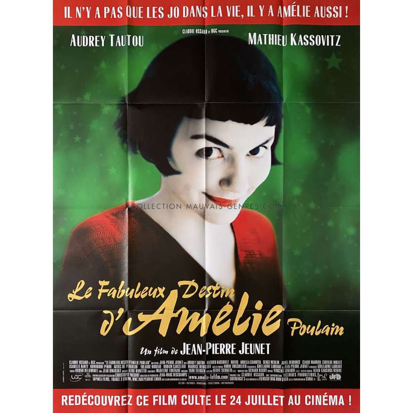 AMELIE POULAIN Affiche de cinéma- 120x160 cm. - 2001/R2024 - Audrey Tautou, Jean-Pierre Jeunet