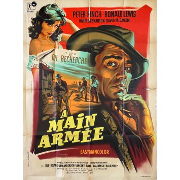 ROBBERY UNDER ARMS French Movie Poster- 47x63 in. - 1957 - Jack Lee, Peter Finch