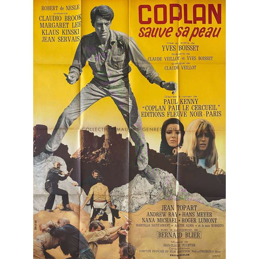 COPLAND SAUVE SA PEAU French Movie Poster- 47x63 in. - 1968 - Yves Boisset, Claudio Brook