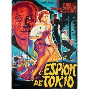 ESPION DE TOKYO Affiche de cinéma- 120x160 cm. - 1955 - Kristina Söderbaum, Veit Harlan