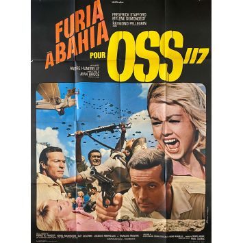 OSS 117 MISSION FOR A KILLER French Movie Poster- 47x63 in. - 1965 - André Hunebelle, Frederick Stafford