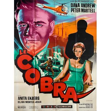 LE COBRA Affiche de cinéma- 120x160 cm. - 1967 - Dana Andrews, Mario Sequi