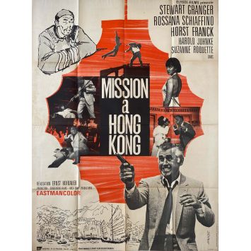 MISSION A HONG KONG Affiche de cinéma- 120x160 cm. - 1965 - Stewart Granger, Ernst Hofbauer