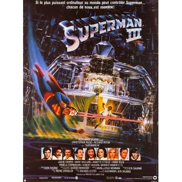 SUPERMAN 3 Affiche de film40x54 - 1983 - Christopher Reeves, Richard Lester