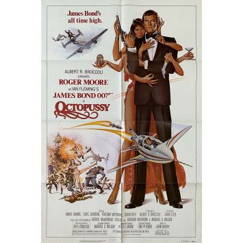 OCTOPUSSY Affiche de cinéma- 69x104 cm. - 1983 - Roger Moore, James Bond