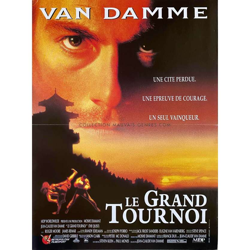 LE GRAND TOURNOI Affiche de cinéma- 40x54 cm. - 1996 - Roger Moore, Jean-Claude Van Damme