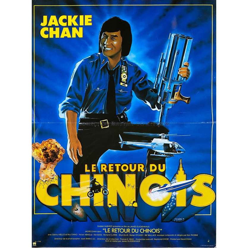 LE RETOUR DU CHINOIS Affiche de cinéma- 40x54 cm. - 1985 - Jackie Chan, James Glickenhaus