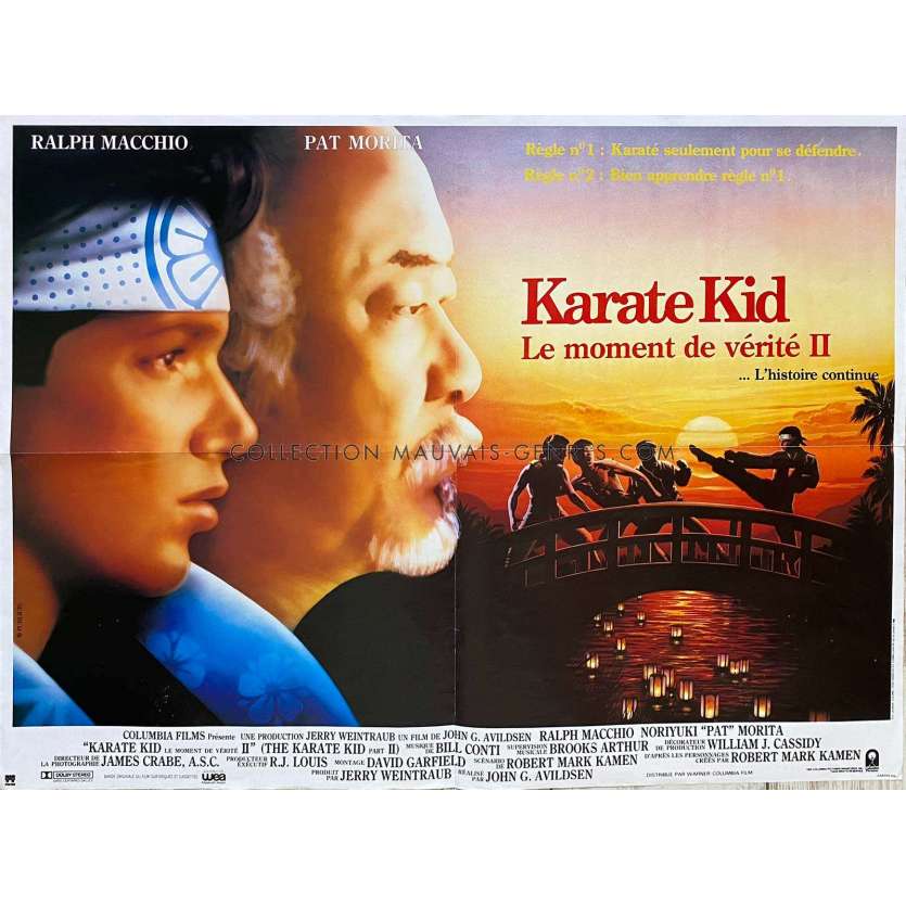 KARATE KID 2 Affiche de cinéma- 60x80 cm. - 1986 - Ralph Macchio, John G. Avildsen