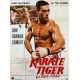 KARATE TIGER Affiche de cinéma- 120x160 cm. - 1986 - Jean-Claude Van Damme, Corey Yuen