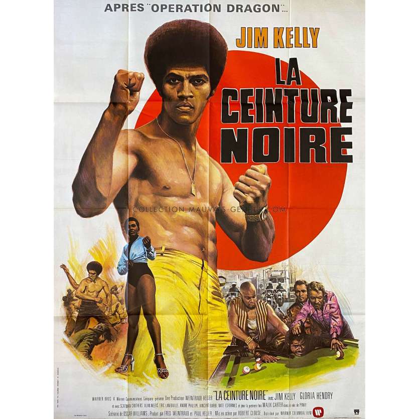 BLACK BELT JONES French Movie Poster- 47x63 in. - 1974 - Robert Clouse, Jim Kelly