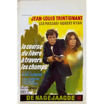 AND HOPE TO DIE Belgian Movie Poster- 14x21 in. - 1972 - René Clément, Jean-Louis Trintignant