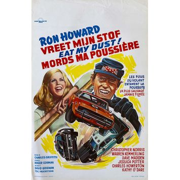 GRAND THEFT AUTO Belgian Movie Poster- 14x21 in. - 1977 - Ron Howard, Nancy Morgan