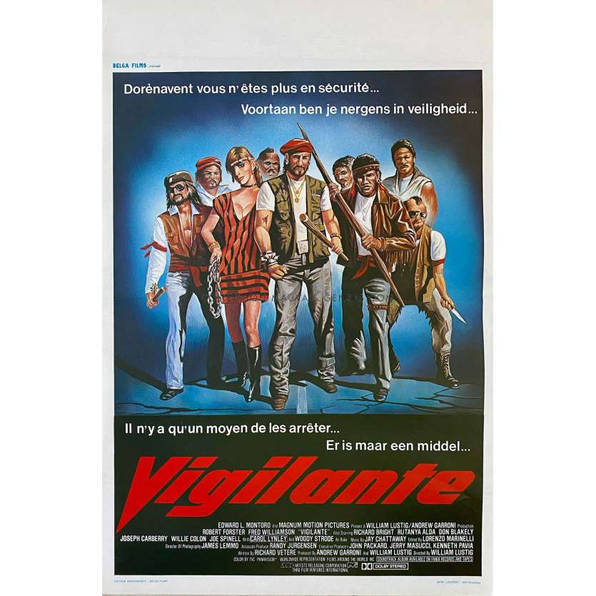 VIGILANTE Affiche de cinéma- 35x55 cm. - 1983 - Robert Forster, William Lustig