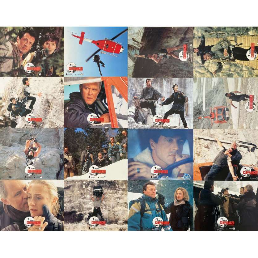 CLIFFHANGER Photos de film x16 - 22x28 cm. - 1993 - Sylvester Stallone, Renny Harlin