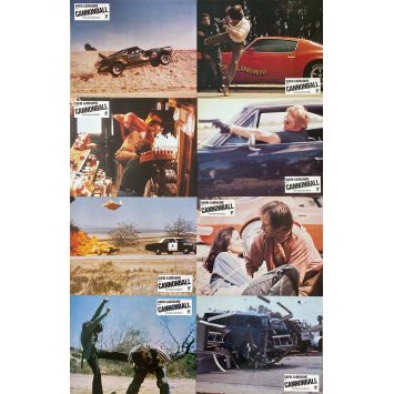 THE CANNONBALL RUN U.S Lobby Cards x8 - set B. - 9x12 in. - 1981 - Hal Needham, Burt Reynolds