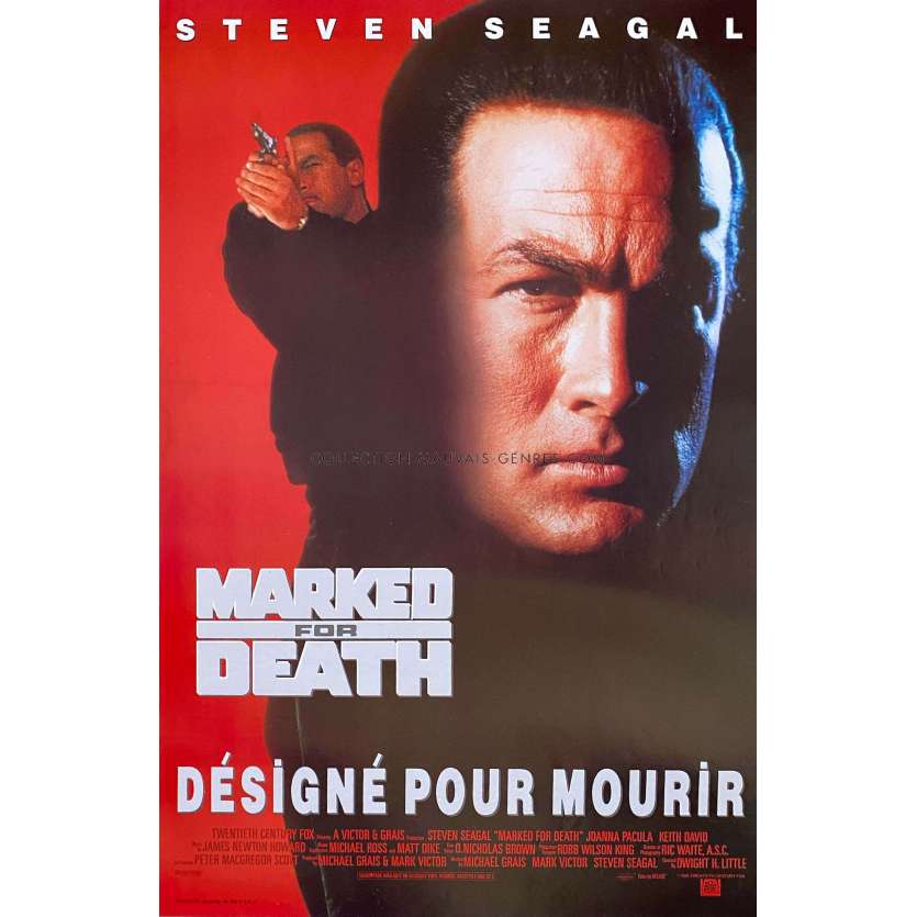 MARKED OF DEATH Belgian Movie Poster- 11x20 in. - 1990 - Dwight H. Little, Steven Seagal