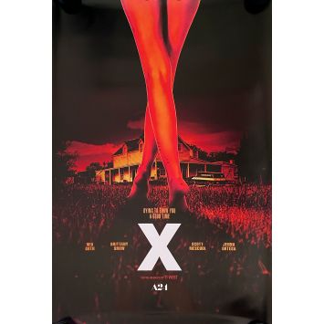 X Affiche de cinéma Teaser - 69x102 cm. - 2022 - Mia Goth, Ti West