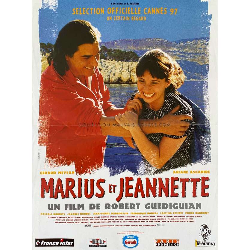 MARIUS AND JEANNETTE French Movie Poster- 15x21 in. - 1997 - Robert Guédigian, Ariane Ascaride