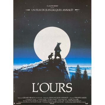 THE BEAR French Movie Poster- 15x21 in. - 1988 - Jean-Jacques Annaud, Tchéky Karyo